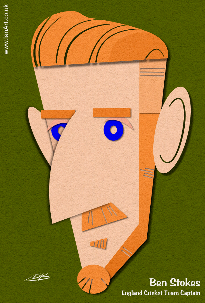 Ben_Stokes_England_Cricket_Captain_ECB_caricature_cartoon_paper_cut-out