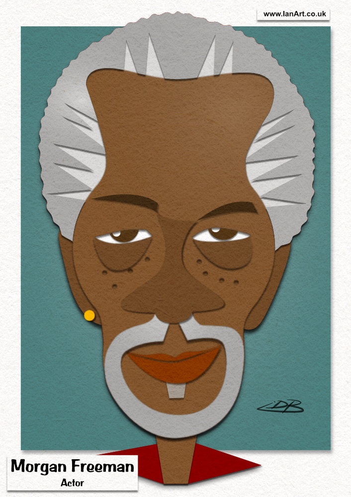 Morgan_Freeman_caricature_hollywood_actor